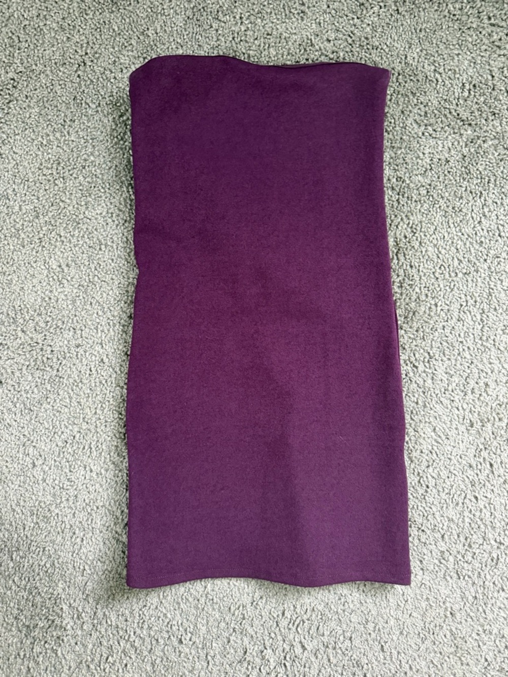 Zara Plum Strapless Bodycon Mini Dress